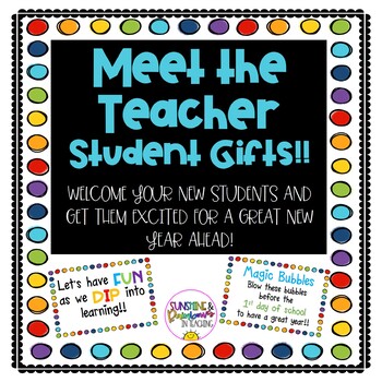 Back to School Student Gifts by Sunshine and Rainbows in Teaching- Debi ...