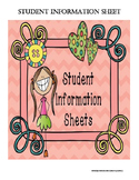 Back to School Student Information Sheet