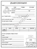 Back to School Student Information Sheet