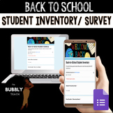 Back-to-School Student Inventory/Survey (google forms)