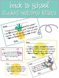 Back to School Student Letters