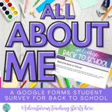 Back to School: Student Survey Google Form