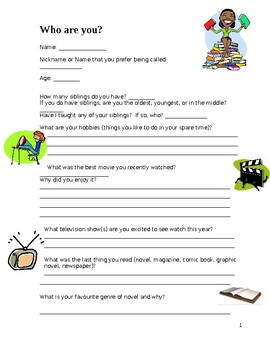 Back to School Student Survey & Letter by Miss K | TPT
