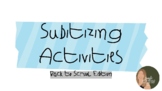 Back to School Subitizing Activities Pack