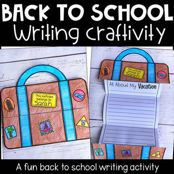 Back to School Suitcase Writing Craftivity by My Teaching Pal | TpT