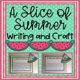 Back to School Summer Memory Writing and Craft