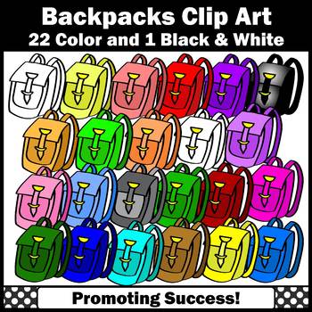 Books and Backpack Clip Art - Books and Backpack Image