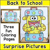 Surprise Pictures Back to School Coloring Pages