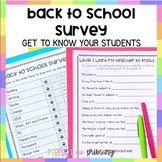 Back to School Surveys - Get to Know Your Students