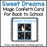 Back to School Sweet Dreams Magic Confetti Freebie