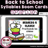 Back to School Syllables in SPANISH | Boom Cards