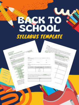 Preview of Back to School: Syllabus + Contract Template & Exemplar