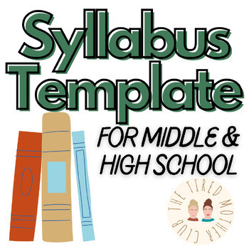 Preview of Back to School Syllabus Template