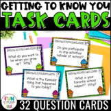 Back to School Task Cards | "Getting to Know You"
