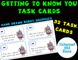 Back to School- Getting to know you task cards