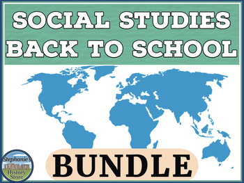 Preview of Back to School Social Studies Teacher Bundle