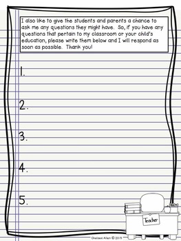 Back to School: Teacher Forms by Chelsea Allen - Flip Floppin' Through