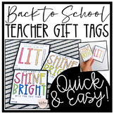 Back to School Teacher Gift Tags