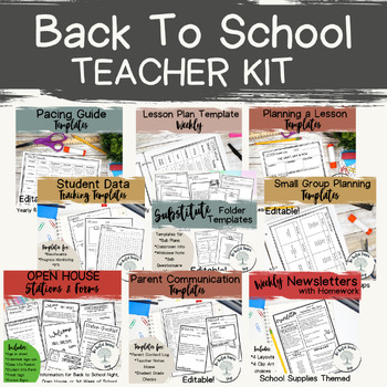 Back to School Teacher Kit by The Rooted Teacher Shop | TPT