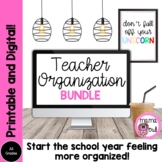 Back to School Teacher Organization BUNDLE