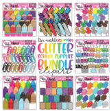 Back to School Teacher Toolbox Supplies Clipart BUNDLE Glitter