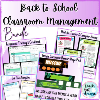 Preview of Back to School Teacher Tools BUNDLE : 8 No Prep Resources PLUS NEW KIT!