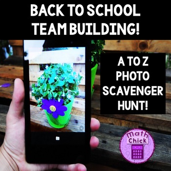 Preview of Back to School Team Building Activity- A to Z Photo Scavenger Hunt!