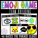 Back to School / Team Building Emoji Picture Game - Guess 