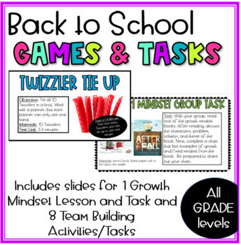 Preview of Back to School Team Building Games and Tasks (2021 UPDATE)