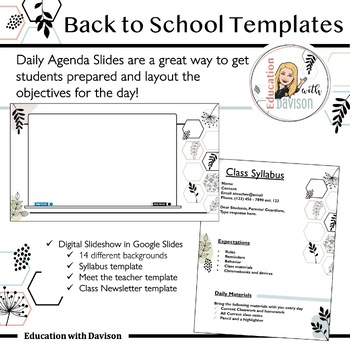 Preview of Back to School Templates 