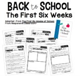 First Six Weeks Worksheets and Activities | Back to School