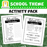 Back to School Theme No Prep Early Finisher Activity Packs