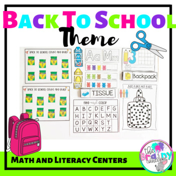 Preview of Back to School Theme - Preschool-Kindergarten