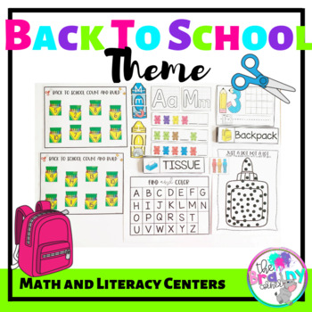 Back to School Theme - Preschool-Kindergarten by The Brainy Corner