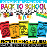 Back to School Themed Decodable Readers Science of Reading