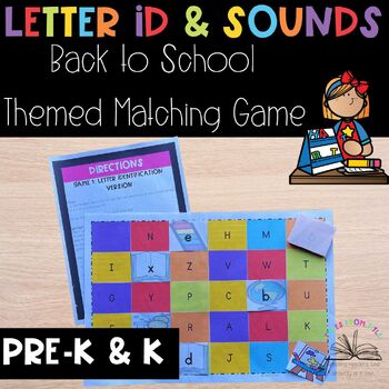 Back to School Themed Letter Identification & Sound Intervention ...