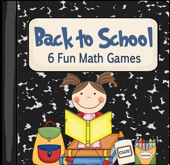 Preview of Back to School Themed Math Games (Common Core Aligned)