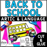 Back to School Craft for Speech Therapy | Articulation and