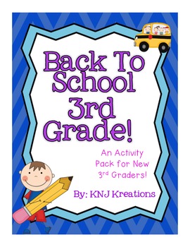 Back To School: Third Grade Activity Packet By Knj Kreations 