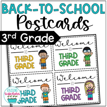 30/pkg Welcome to 3rd Grade Postcards 