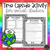 Back to School Time Capsule Activity | Social Studies | Fi