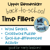 Back-to-School Time Fillers for Early Finishers