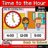 Back to School Time to the Hour Boom Cards - Digital Dista