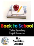 Back-to-School Tips, Freebies, and Lesson Links
