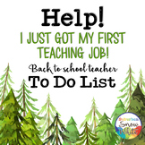 New Teacher Checklist: Back to School