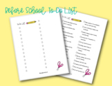 Back to School To-Do List for Teachers!