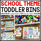 Back to School Toddler Sensory Bin Activities | Homeschool