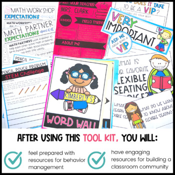 Back to School Toolkit | Assessment | Anchor Charts | Classroom Management