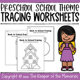 Back to School Trace and Color Printable Worksheets