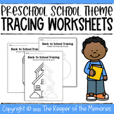 Back to School Trace and Color Printable Worksheets